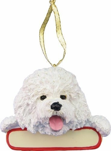 Bichon Frisé Perro De Papá Noel Pal Árbol De Navidad