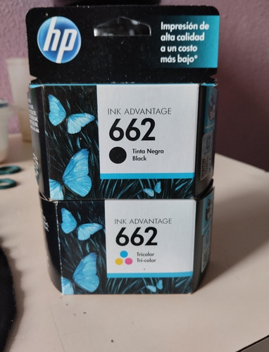 Cartuchos Hp 662 N Y C Originales 100% Garantizados Nuevos 