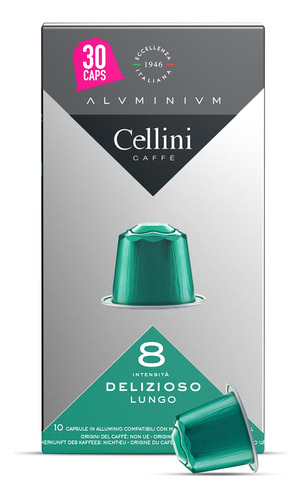 Cellini Caffe Delizioso Lungo - Capsulas De Aluminio Nespres