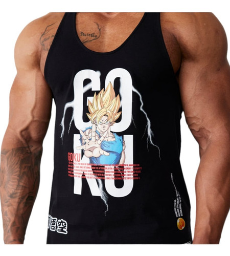 Polera Deportes Goku Vanquish Fitness Dragon Ball