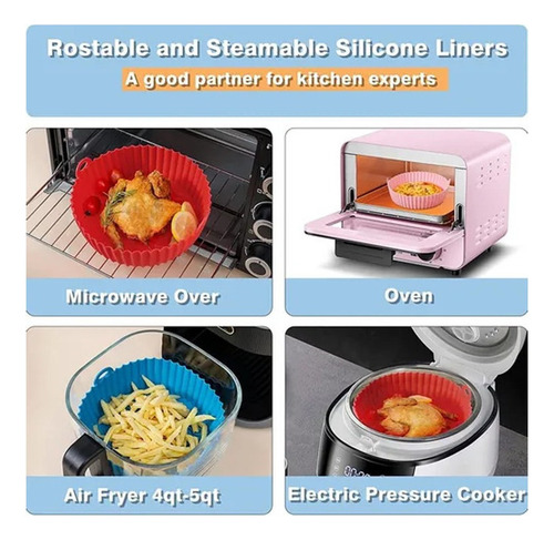 . Kit 3 Moldes Silicona For Air Fryer