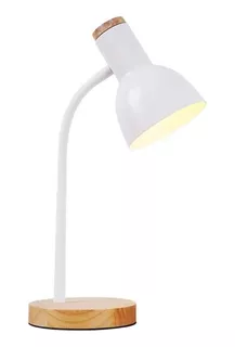Lámpara De Escritorio Oficina Estudio Modelo Flexible Blanco