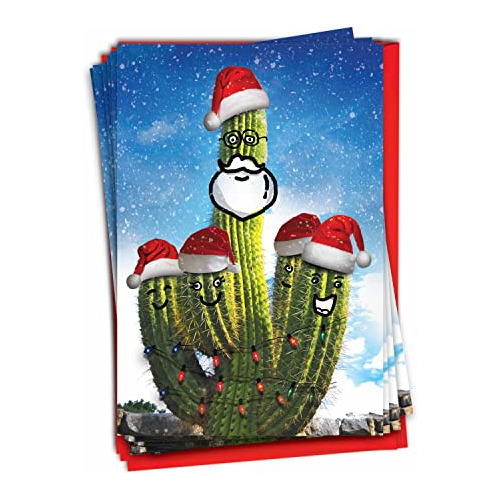 12 Tarjetas De Felicitación De Navidad Caja (1 Diseño...