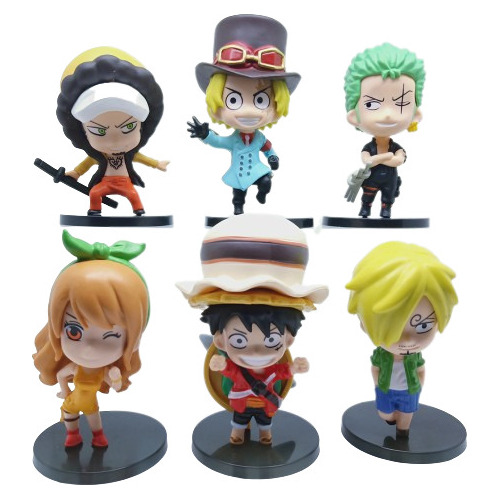 Figuras De Colección One Piece 10cm (juego Completo 6und)