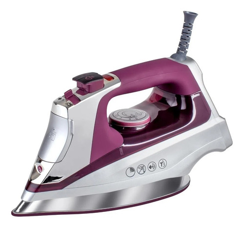 Plancha Vapor Black+decker Suela Titanio 1600 Watts Morada