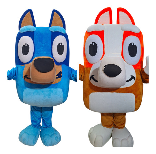 Botarga Bluey Disfraz Adulto Azul Acero Adulto