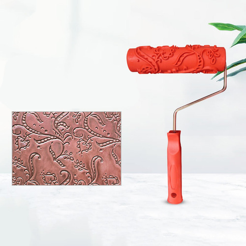 Rodillo De Pintura Con Patrón, Accesorio De Mango Estilo A
