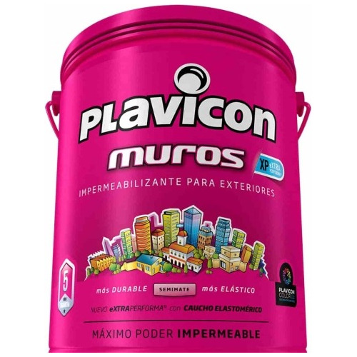 Plavicon Muros Impermeable 5 Kilos Gema Pintureria