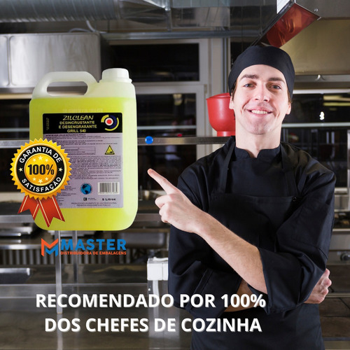 Imagem 4 de 7 de Litros Limpa Chapas Coifas Fritadeiras 4 Galões De 5lt