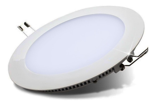 Imagen 2 de 5 de Plafon Embutido LED 18w Redondo Panel Luz Fria