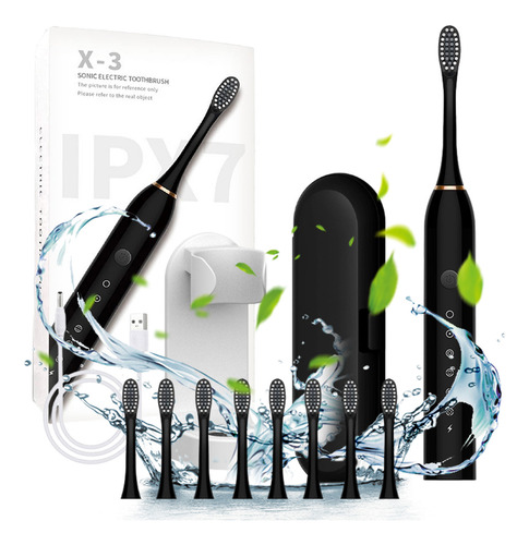 Cepillo De Dientes Eléctrico Y Con 8 Cabezales De Cepillo Co