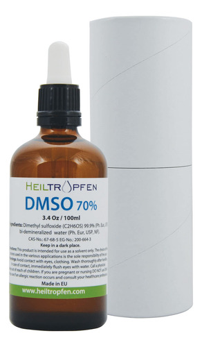 Líquido Dmso Heiltropfen De Grado Farmacéutico Al 70%, 100 M