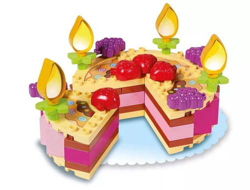 Bloques Construccion Unico Plus Torta Cumple Compatible Lego