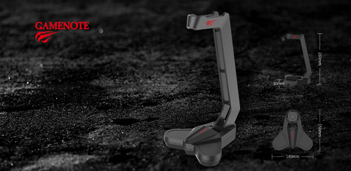 Imagen 3 de 6 de Soporte Para Audifonos Gaming Havit Hy505 Holder Negro