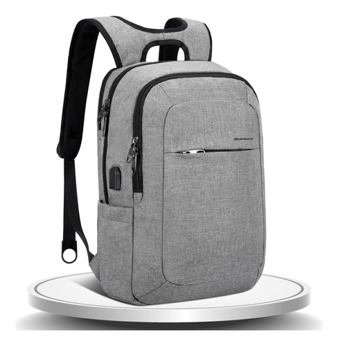 Kopack Mochila Antirrobo Portátil 15,6 Pulgadas, Gris,