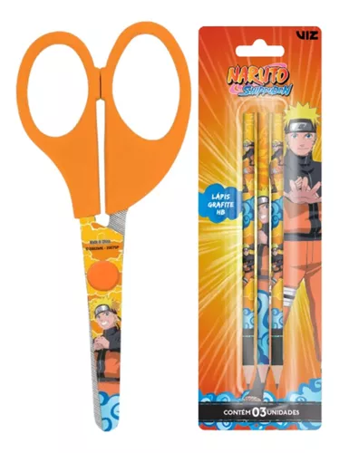 Kit Material Escolar Infantil Completo Naruto Shippuden Nf