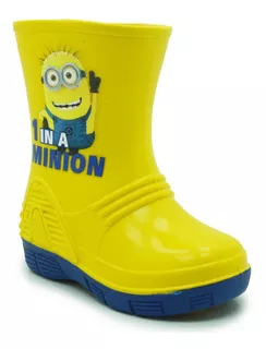 Bota De Hule Bubble Gummers Fun I Amarillo/rey Minions