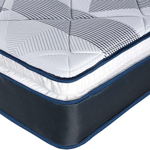 Colchon Restonic Moon Cool Ortopedico Individual - Mci Color Azul Oscuro