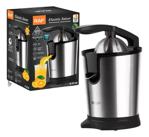 Exprimidor D/cítricos Limón Naranja Extractor Eléctrico 180w Color Plateado Frecuencia 50hz 60hz