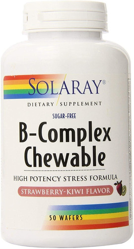 Vitamina B Complex 250 Mg Solaray 50 Masticables