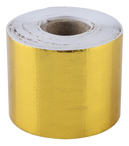 1 Rollo De Papel De Aluminio Dorado Para Coche, Adhesivo Ref