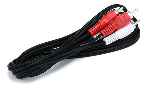 Monoprice 6ft 2 Rca Plug/2 Rca Plug M/m Cable - Negro