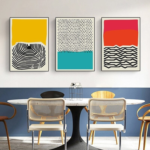 Imagen 3 de 8 de Cuadro Nórdico Trípticos -deco 42- Super Oferta Uhd