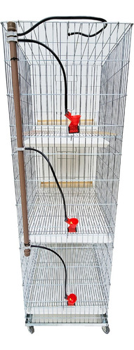Conjunto Com 3 Baterias Gaiolas Para Perdiz Chukar Chucar
