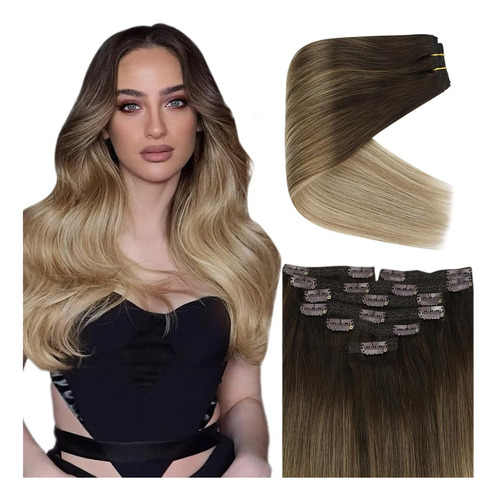 Ve Sunny Ombre Clip En Extensiones De Cabello Corto Clip De 