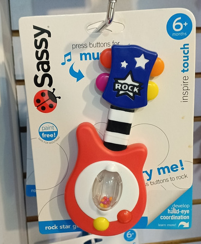 Guitarra Para Bebes Sassy Sin Sonido 