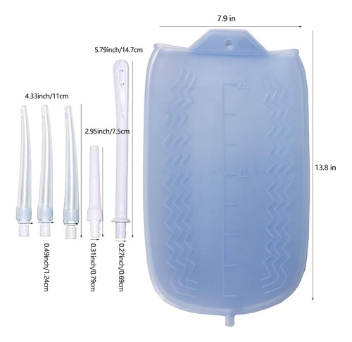 Kit De Bolsa De Enema Para Limpieza De Colon Con Manguera De