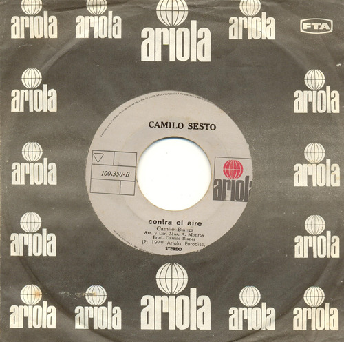 Contra El Aire - Camilo Sesto - 45rpm - Camilo Forever