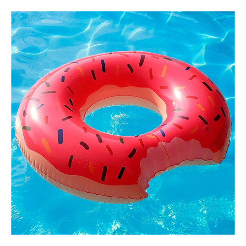 Flotador Inflable Dona Chips Piscina 70cm Colores