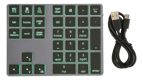 Mini Teclado Numérico Inalámbrico Ultrafino De Aleación De A