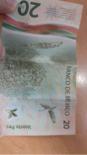 Billete De 20 Pesos Con Defecto De Fabricacion Serie A