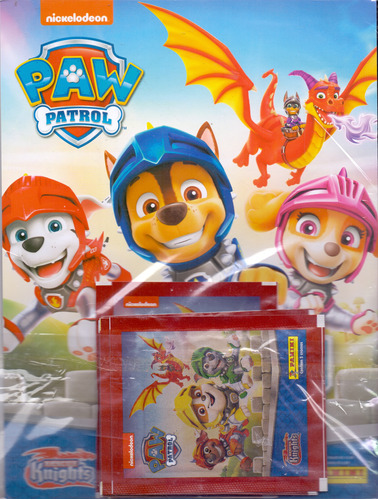 Libro Paw Patrol Cartela + 6 Envelopes De Panini Panini