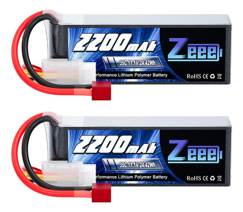 Batería Zeee 3s Lipo 2200mah 11.1v 35c Batería De Estuche 