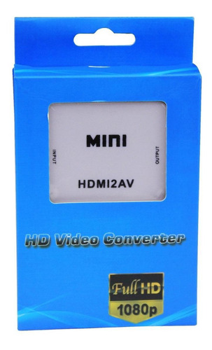 Adaptador conversor Mini HDMI2AV de entrada HDMI a salida AV