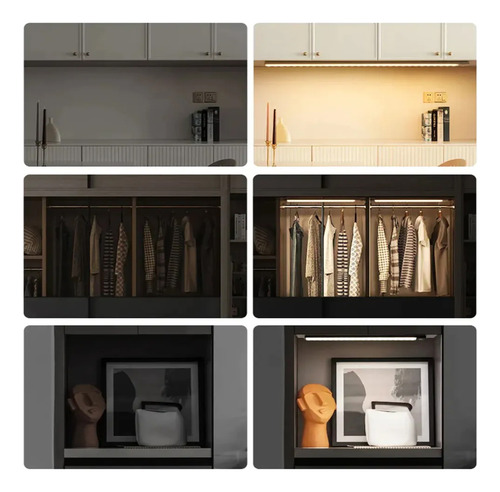Lámpara Led Recargable Con Gabinete De Sensor De Presencia D