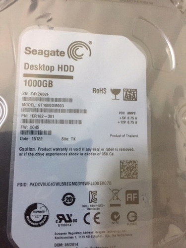 Disco Rígido Interno Seagate Barracuda 1000gb