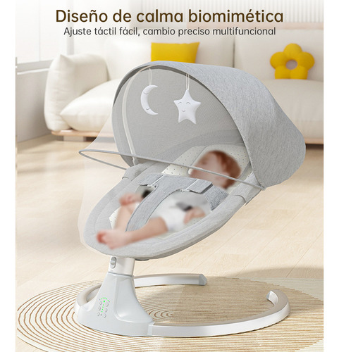 Mecedora Eléctrica Bebé Silla Bouncer Multifuncional Artefacto Mágico Para Calmar A Los Bebés Cuna Balanceadora Para Recién Nacidos Mecedora Eléctrica Con Mosquitero