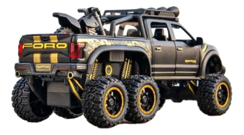 Ford Raptor F150 6x6 Luz Y Sonido Escala 1:24