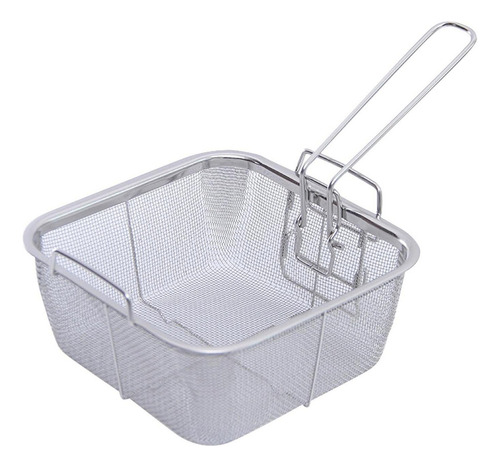 2 Cestas Para Freidora De Acero Inoxidable, Soporte Cuadrado