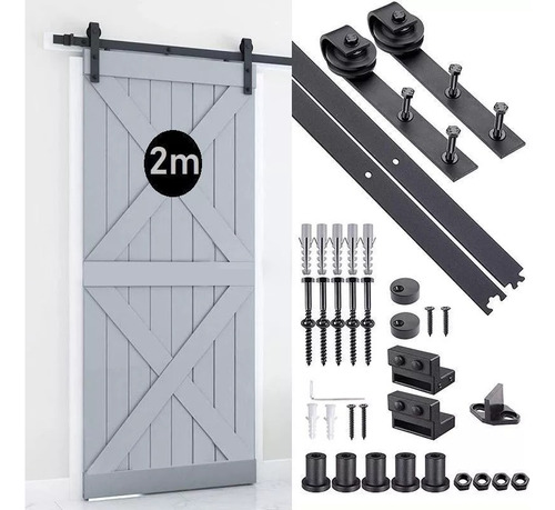 Riel Para Puerta Corredera Puertas Granero Herraje 2m 6.6ft