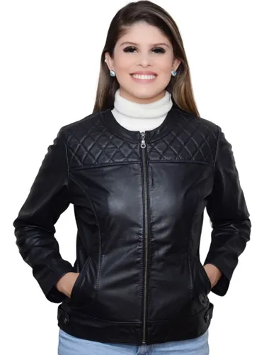 Blusa de couro feminina mercado livre sales