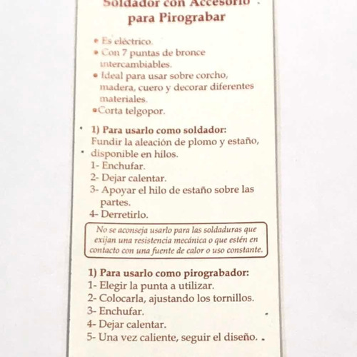 Imagen 5 de 8 de Pirograbador Lapiz + 6 Puntas. Soldador. Ideal Artesanias