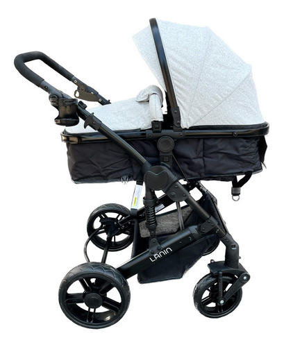 Imagen 3 de 10 de Coche Mega Baby Bebe Convertible Tres En Uno Con Huevito + Asiento Moisés Cuna Plegable Liviano
