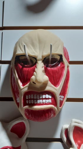 Mascara Latex Titan Colosal Titanes Anime Cara Musculos