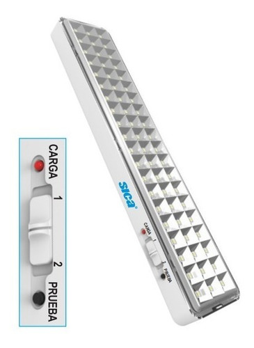 Luz De Emergencia 60 Leds Litio 8hs Sica Color Blanco