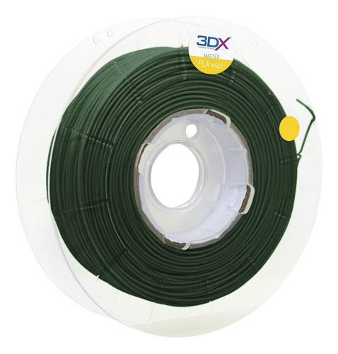 Filamento Pla Verde Escuro Metal 500g 1,75mm 3dx